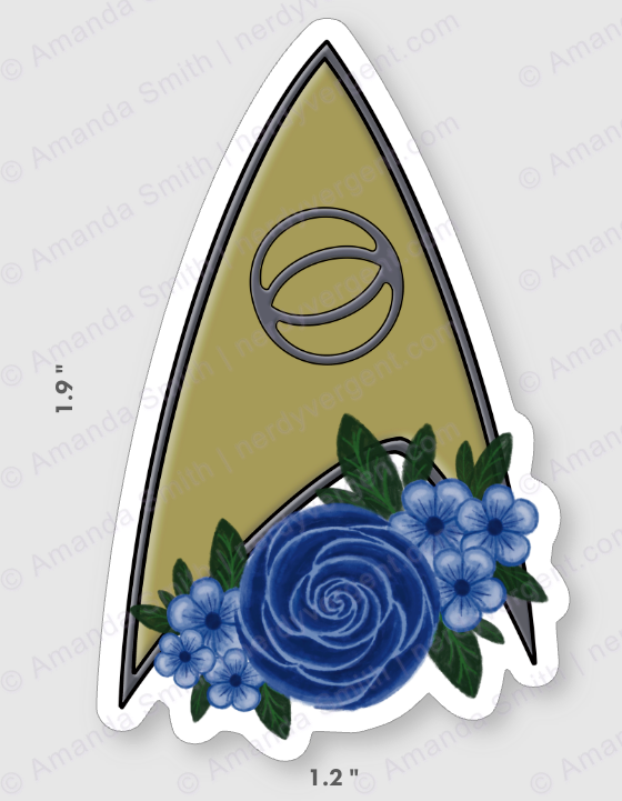 Floral Fleet Badge Stickers