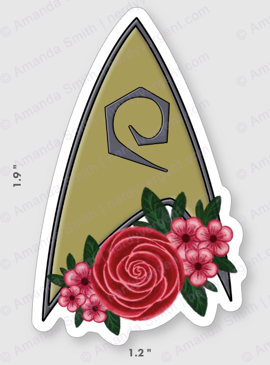 Floral Fleet Badge Stickers