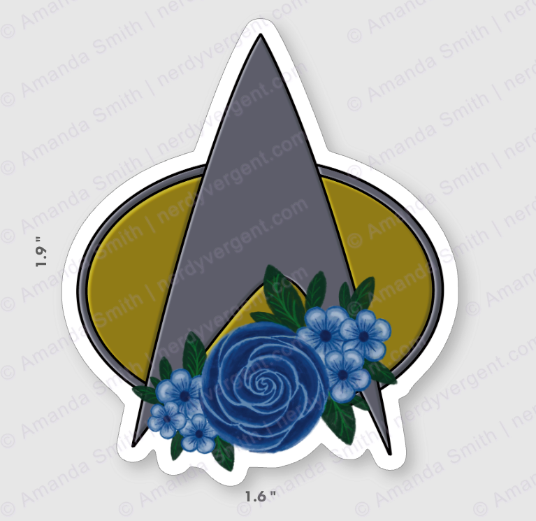 Floral Fleet Badge Stickers