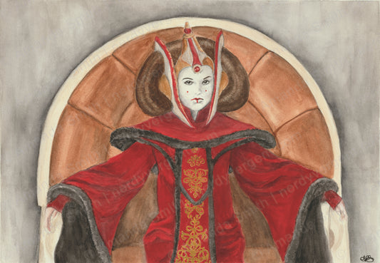 Queen Amidala Watercolor Print