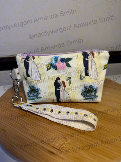 Regency Wedding Dance Zipper Pouch w/Wrist Strap