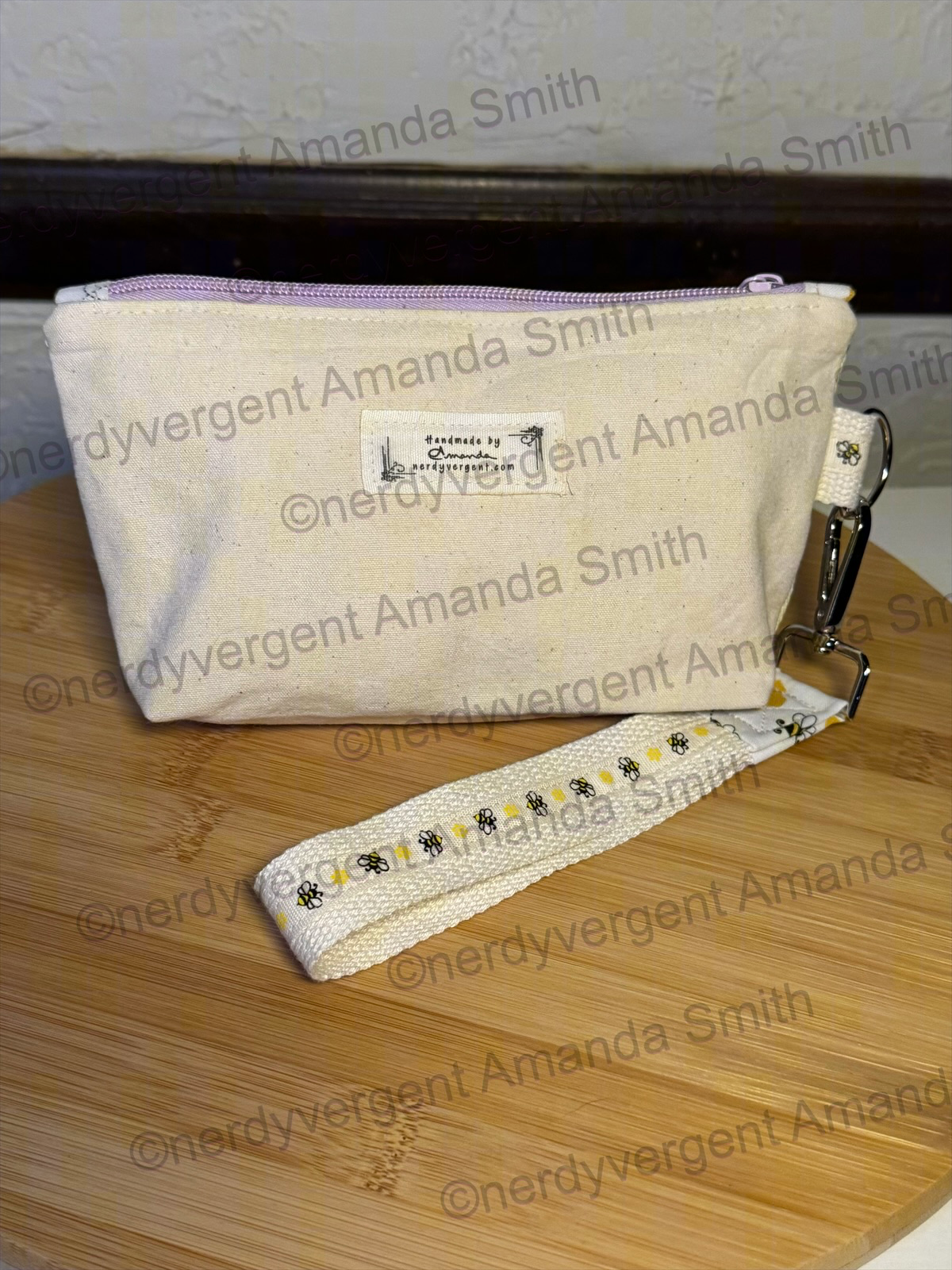 Regency Wedding Dance Zipper Pouch w/Wrist Strap