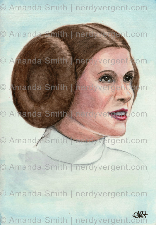 Leia Watercolor Print