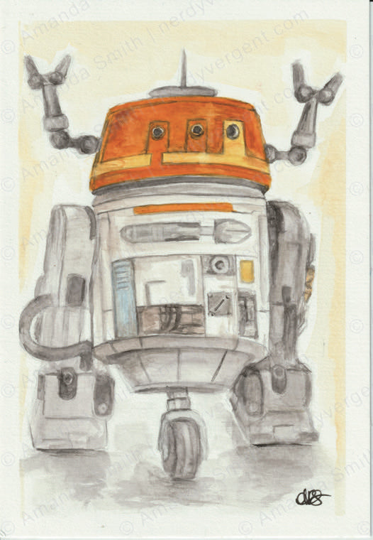 Chopper Watercolor Print