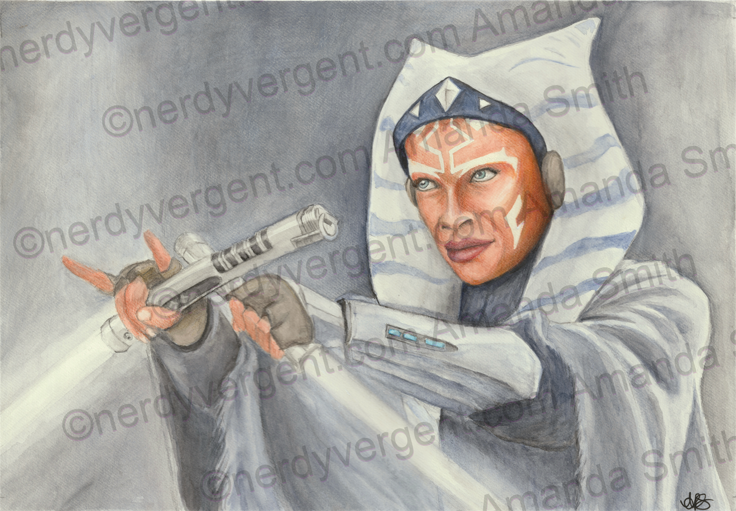 Ahsoka Watercolor Print